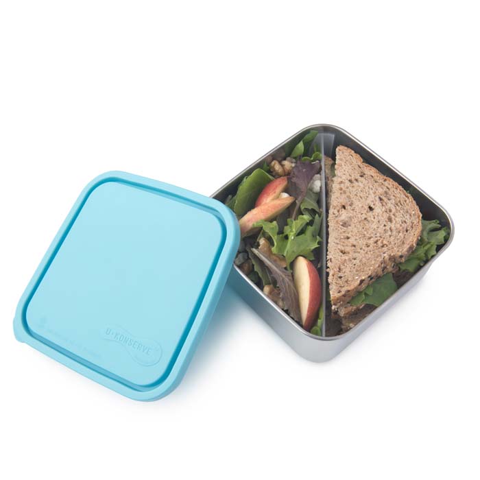 Divided Large Square To-Go Container
